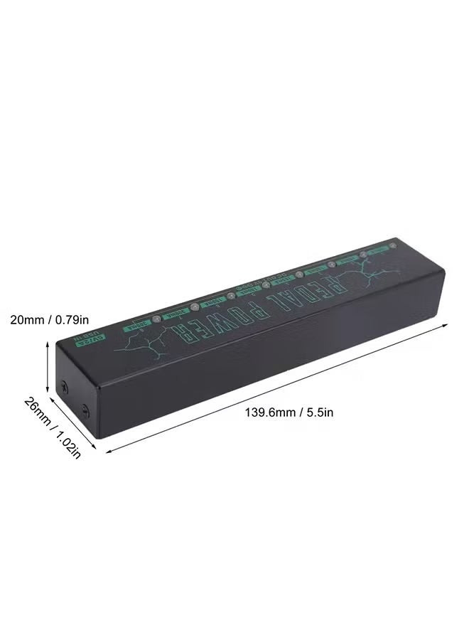 M-VAVE PEDAL POWER Guitar Pedal Power Supply, 8 Isolated Pedalboard Power Supply Aluminium Alloy DC Output 9V Effect Pedal - Image 3